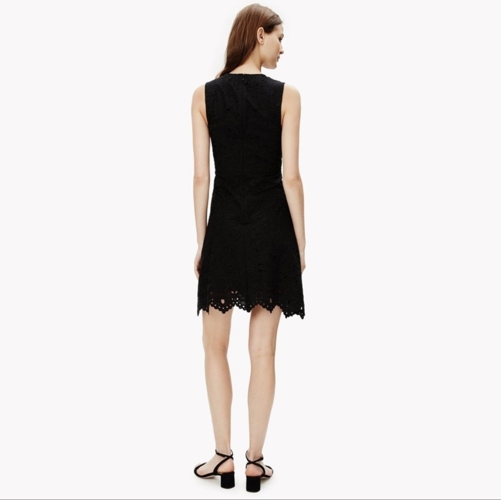 Theory Jemion Eyelet Black Dress - Picture 5 of 11